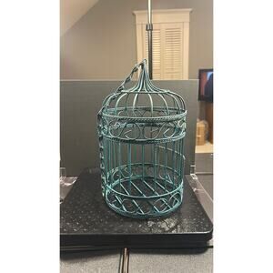 Vintage Teal Bird Cage